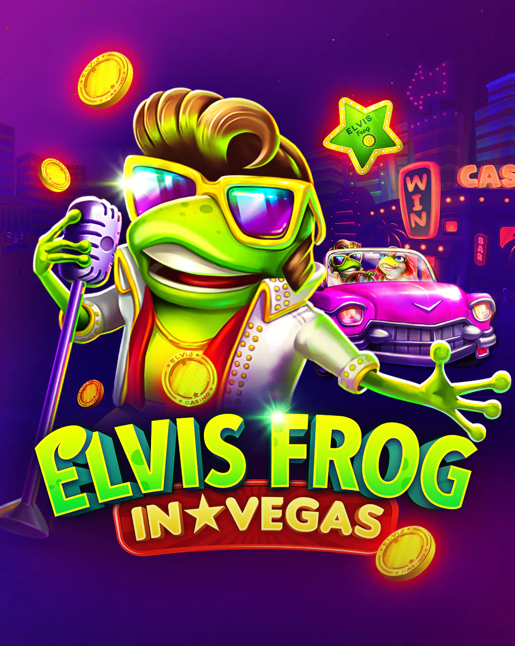 Elvis Frog In Vegas - CAMPSLOT138